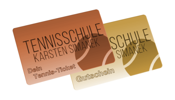 Ticket- und Gutscheinkarten-System Tennisschule Simanek