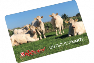 Gutscheinkarte der Fleischerei Bellendorf