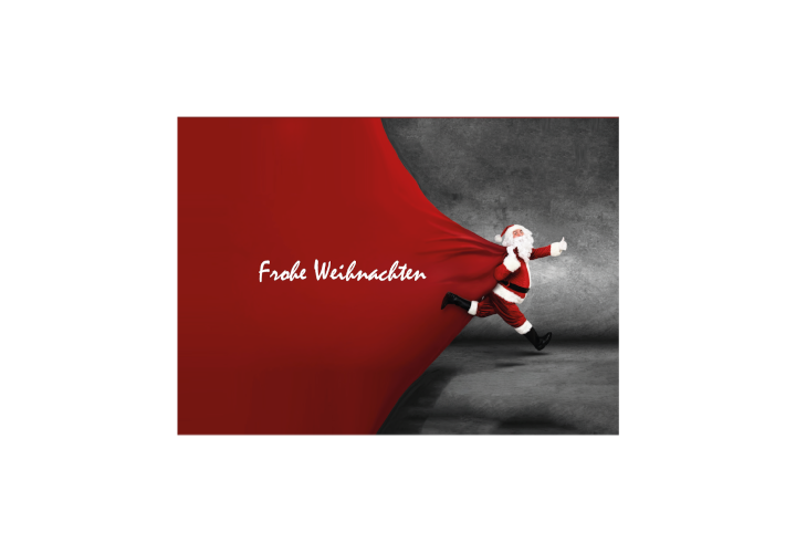 Motiv: Weihnachten - Kartenhalter Vorderseite