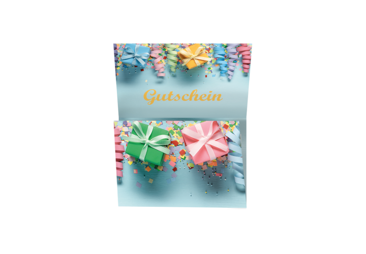 Motiv: Geschenk - Kartenhalter geschlossen