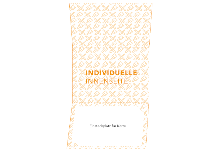 Individuell bedruckbarer Kartenhalter Typ 2, offen