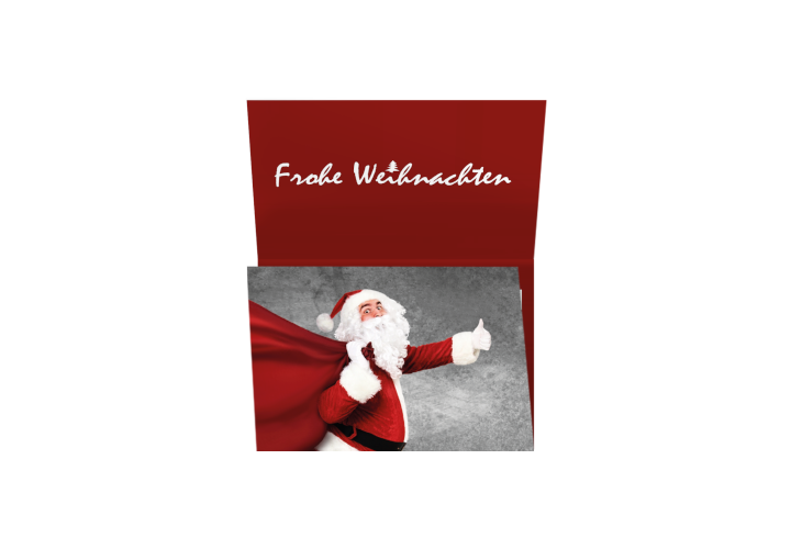 Motiv: Weihnachten - Kartenhalter geschlossen